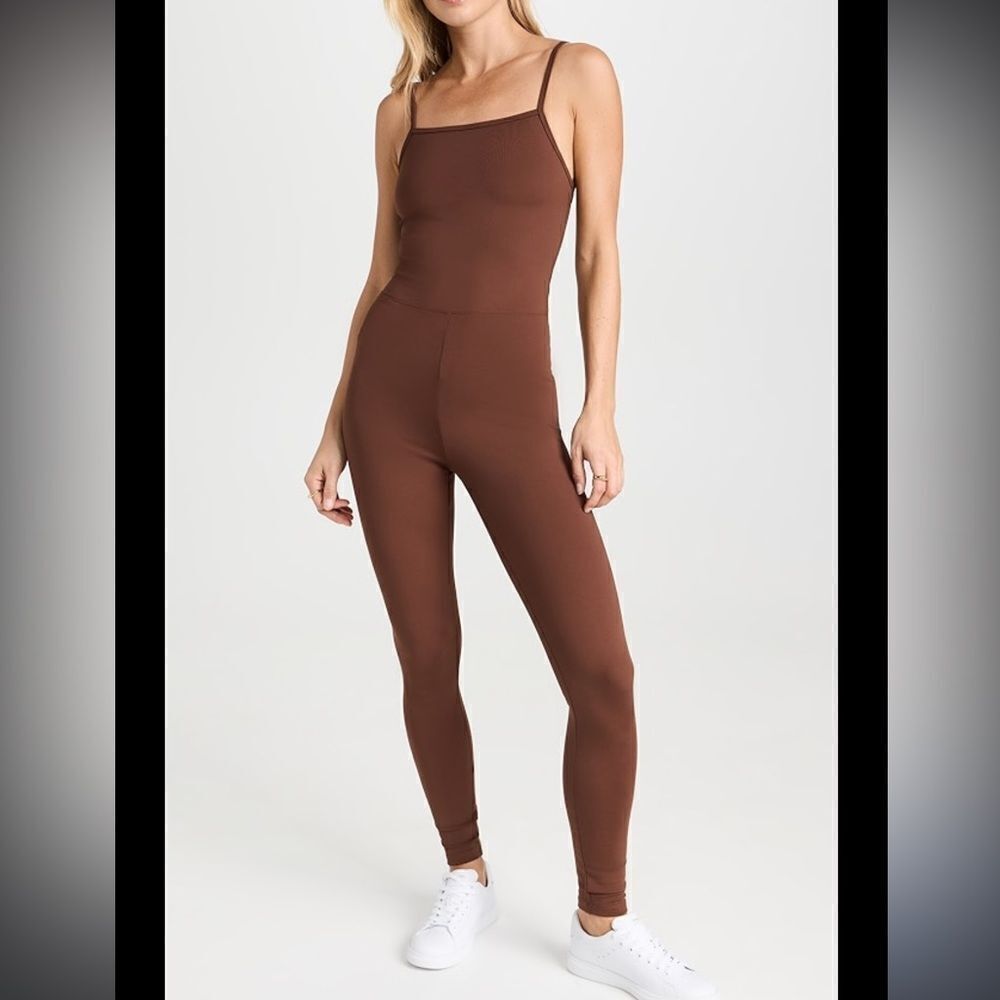 Girlfriend Collective Cami Jumpsuit Brown S